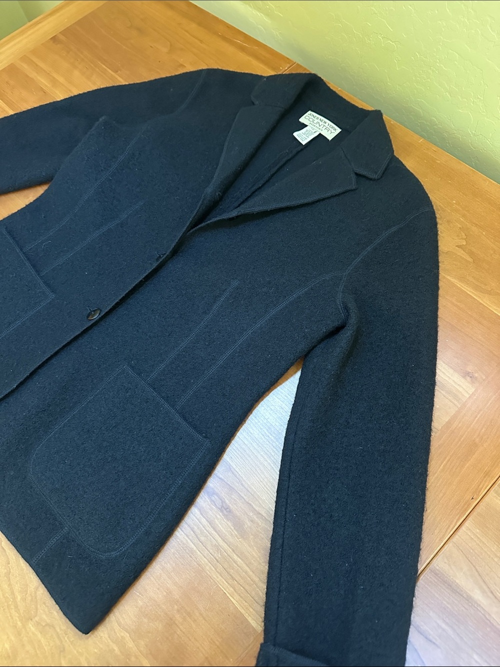 J. Crew Navy Wool Blend Tailored Blazer Jacket